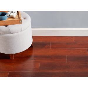 NuCore Mahogany High Gloss Rigid Core Luxury Vinyl Plank-Cork Back